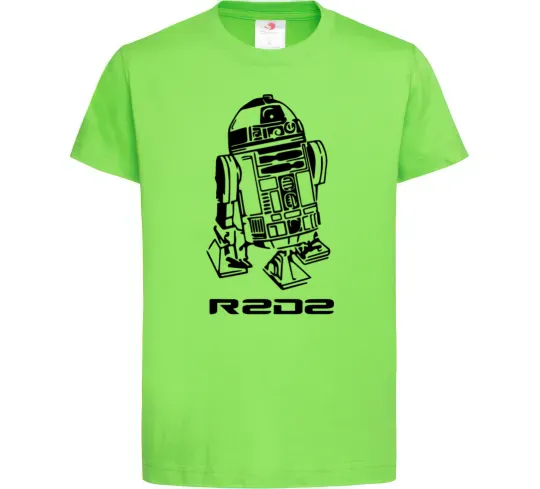 Дитяча футболка R2D2 Лаймовий фото