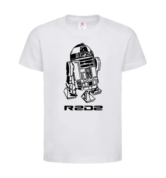 Дитяча футболка R2D2 Білий фото