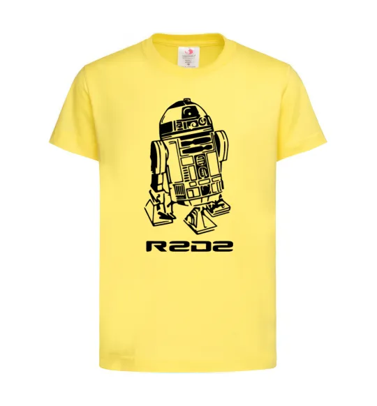 Дитяча футболка R2D2 Лимонний фото