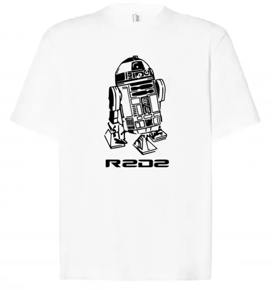 Футболка Оверсайз R2D2 Белый фото