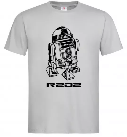 Мужская футболка R2D2 Серый фото