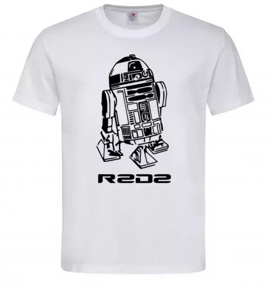 Мужская футболка R2D2 Белый фото