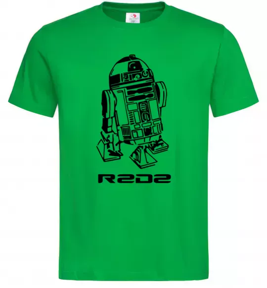 Мужская футболка R2D2 Зеленый фото