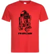 Мужская футболка R2D2 Красный фото