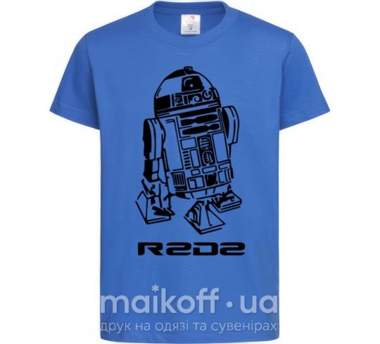 Дитяча футболка R2D2 Яскраво-синій фото
