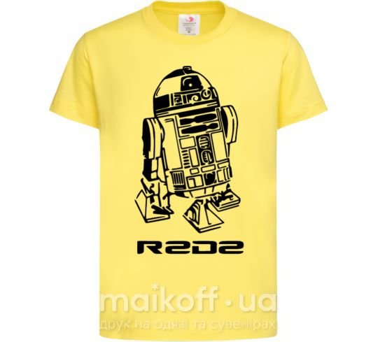 Дитяча футболка R2D2 Лимонний фото