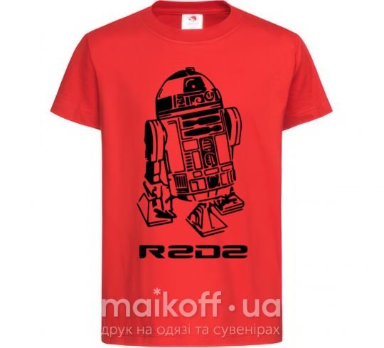 Дитяча футболка R2D2 Червоний фото