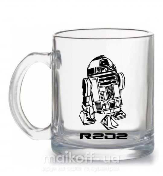 Чашка стеклянная R2D2 Прозрачный фото