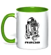 Чашка с цветной ручкой R2D2 Зеленый фото