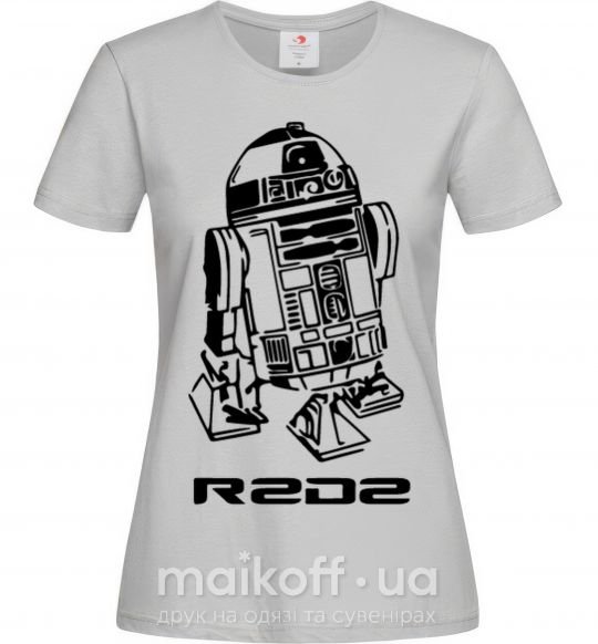 Жіноча футболка R2D2 Сірий фото