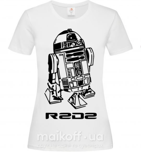 Жіноча футболка R2D2 Білий фото