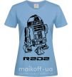 Жіноча футболка R2D2 Блакитний фото