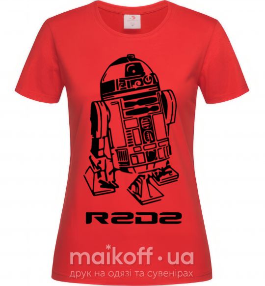 Жіноча футболка R2D2 Червоний фото