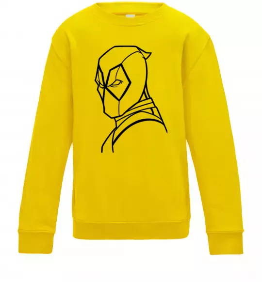 Детский Свитшот Deadool s head Солнечно желтый фото