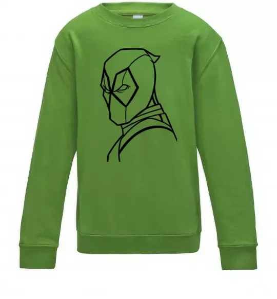 Детский Свитшот Deadool s head Лаймовый фото