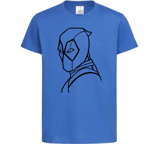 Дитяча футболка Deadool s head Яскраво-синій фото