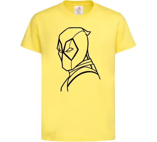 Дитяча футболка Deadool s head Лимонний фото