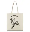Еко-сумка Deadool s head Бежевий фото