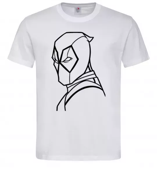 Мужская футболка Deadool s head Белый фото