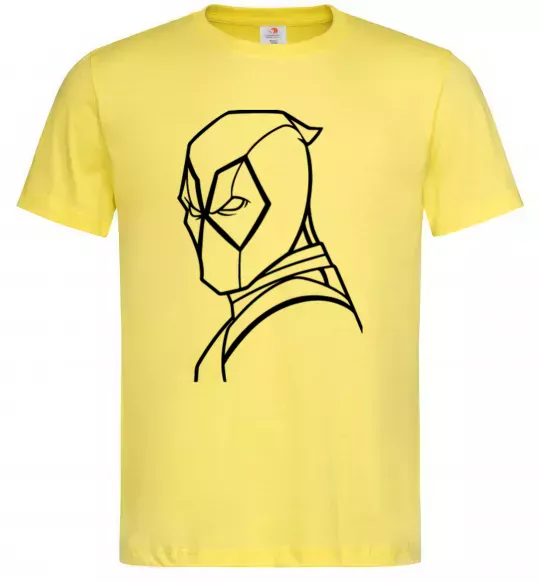 Мужская футболка Deadool s head Лимонный фото