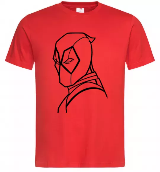 Мужская футболка Deadool s head Красный фото