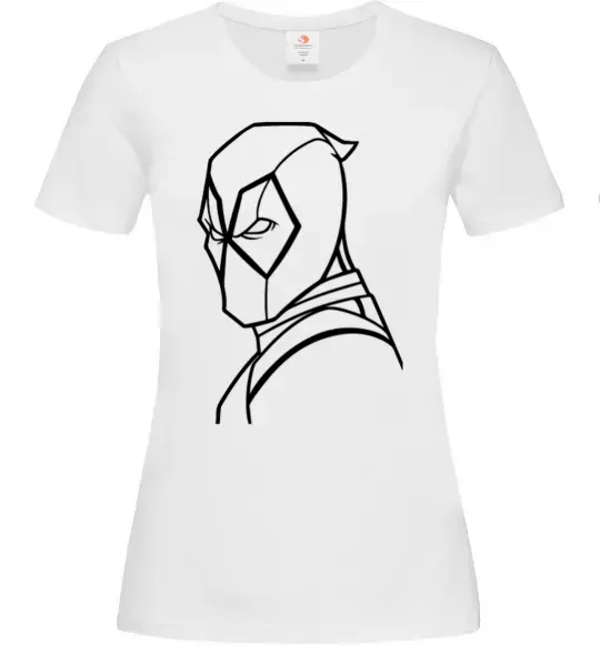 Женская футболка Deadool s head Белый фото