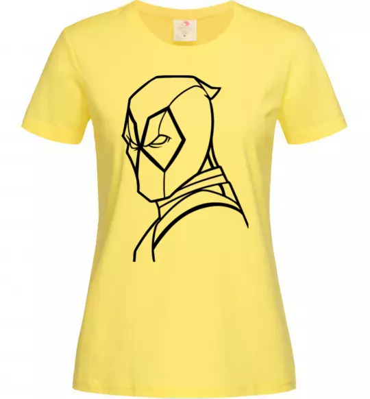 Женская футболка Deadool s head Лимонный фото