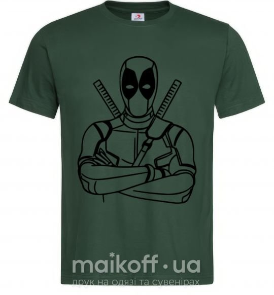 Чоловіча футболка Deadool Темно-зелений фото