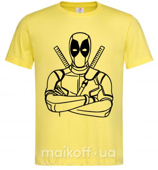Чоловіча футболка Deadool Лимонний фото