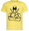 Чоловіча футболка Deadool Лимонний фото