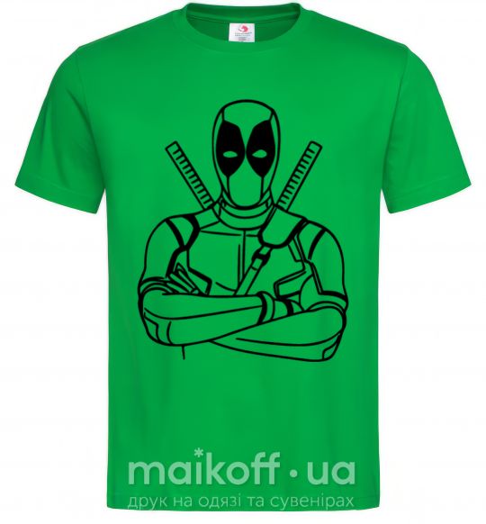 Мужская футболка Deadool Зеленый фото