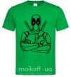 Мужская футболка Deadool Зеленый фото