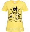 Женская футболка Deadool Лимонный фото