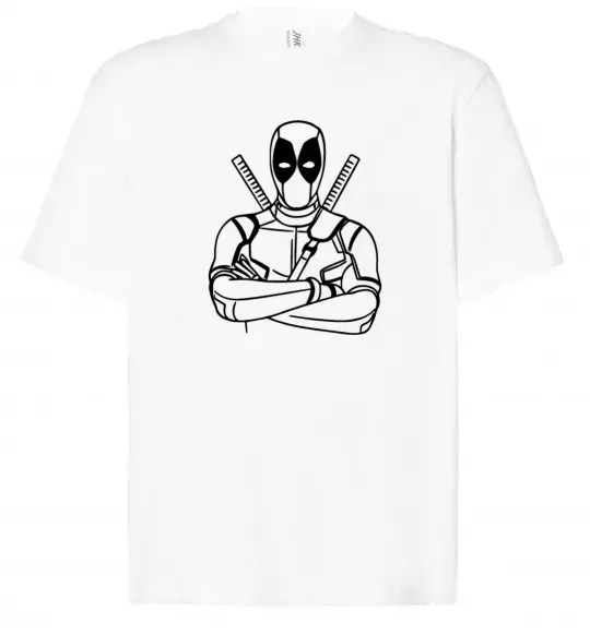 Футболка Оверсайз Deadpool Белый фото