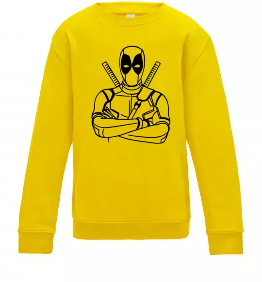 Детский Свитшот Deadpool Солнечно желтый фото