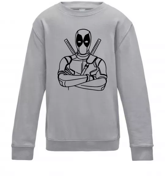 Детский Свитшот Deadpool Серый меланж фото