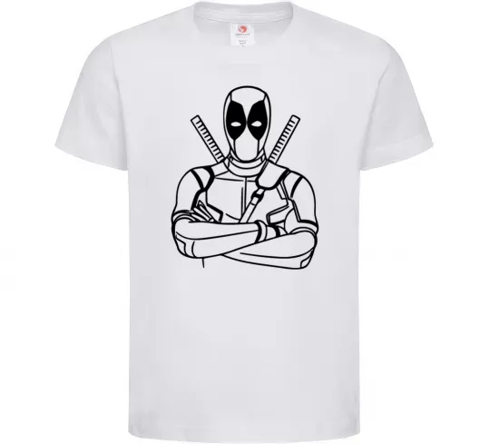 Дитяча футболка Deadpool Білий фото