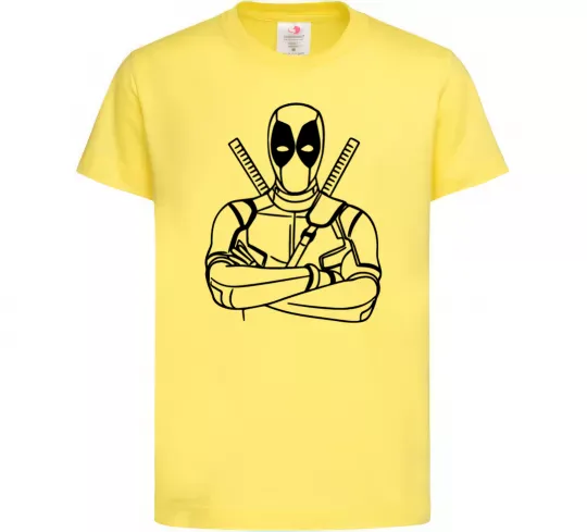 Дитяча футболка Deadpool Лимонний фото