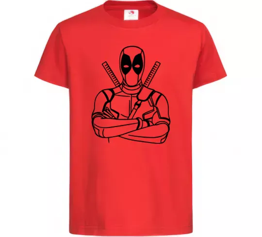 Дитяча футболка Deadpool Червоний фото