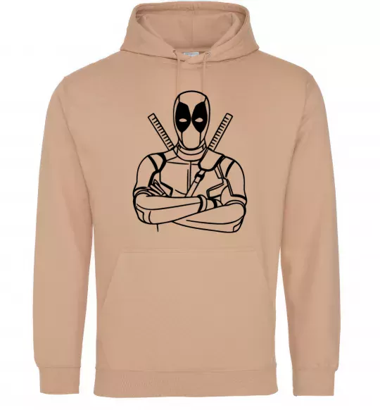 Женская толстовка (худи) Deadpool Песочный фото