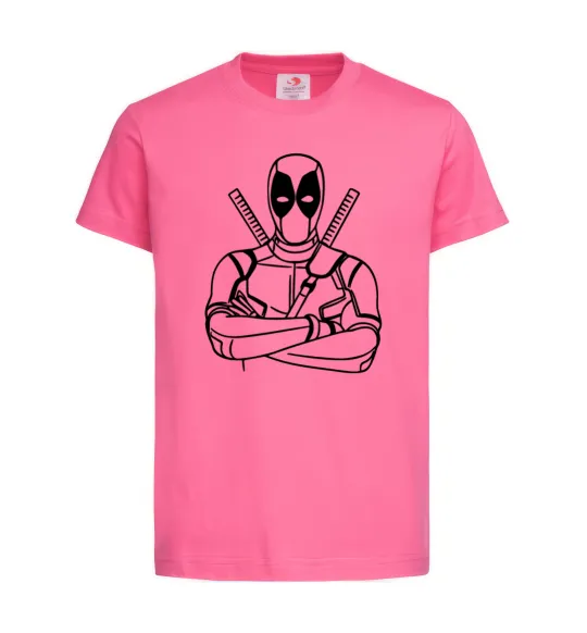Детская футболка Deadpool Ярко-розовый фото