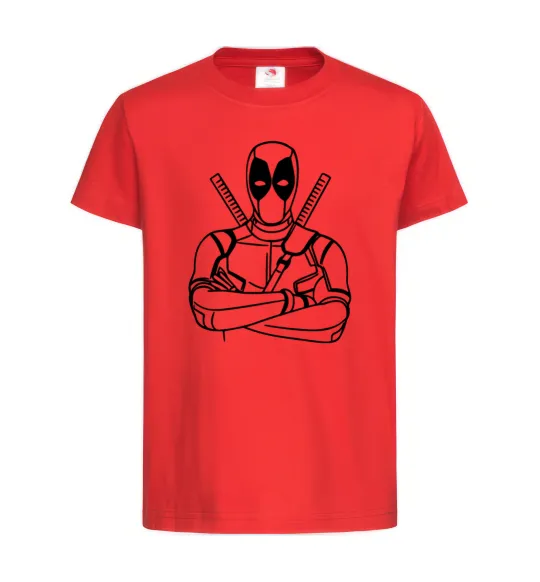 Детская футболка Deadpool Красный фото