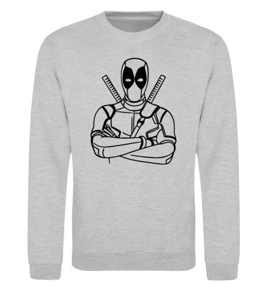 Світшот Deadpool Сірий меланж фото