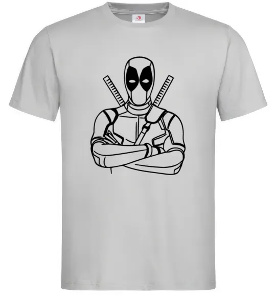Мужская футболка Deadpool Серый фото