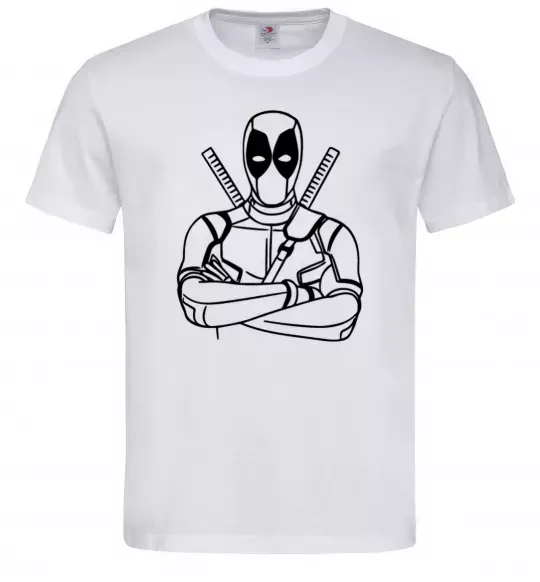 Мужская футболка Deadpool Белый фото