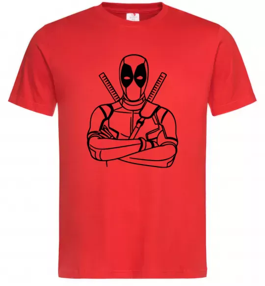 Мужская футболка Deadpool Красный фото