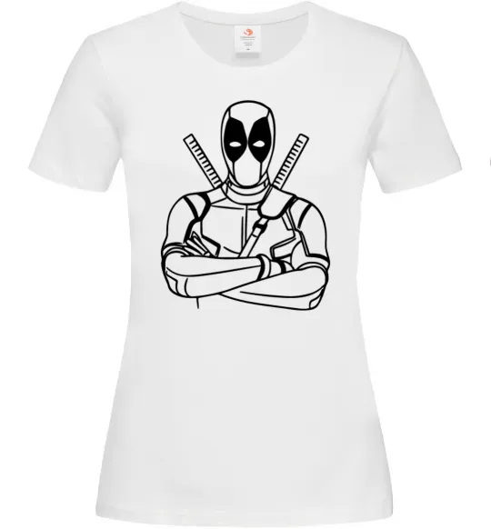 Жіноча футболка Deadpool Білий фото