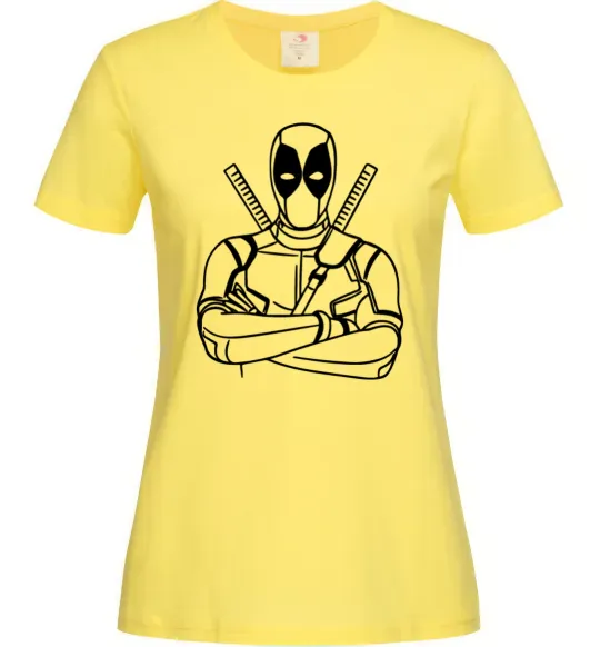 Жіноча футболка Deadpool Лимонний фото