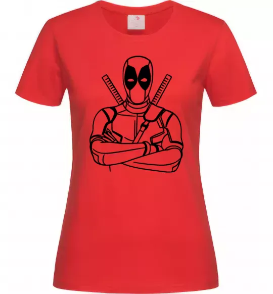 Жіноча футболка Deadpool Червоний фото