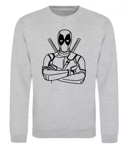 Світшот Deadpool Сірий меланж фото